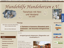 Tablet Screenshot of hundeherzen.org